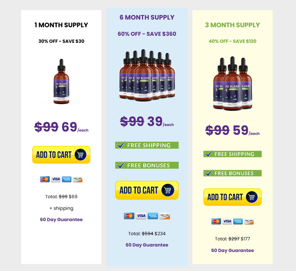 YU Sleep Supplement Price